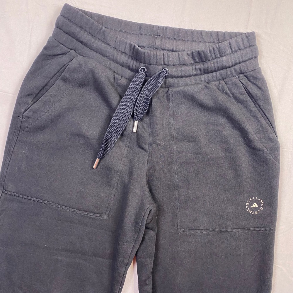 Adidas Stella McCartney Joggers Sweatpants Men Small Black Cropped Sport